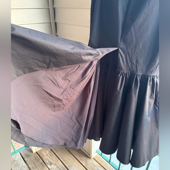 🆕 Antonio Melani Black Midi Skirt Mermaid Hem Fishtail Silhouette Lined Size 2 - Picture 11 of 13